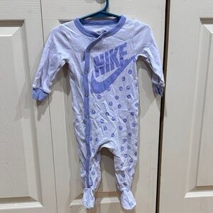 Nike Kids Lavender Footie Pajama One Piece 6M
